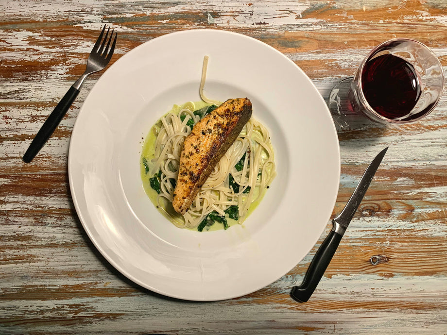 Keto Salmon Pasta
