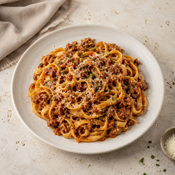 Fettuccine al Ragù di Cinta Senese