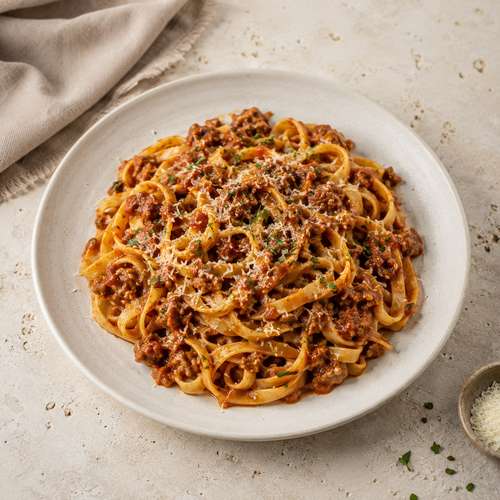 Fettuccine al Ragù di Cinta Senese