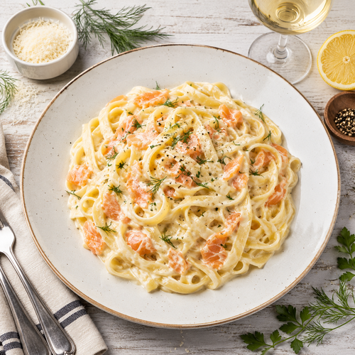 Fettuccine al Salmone Affumicato