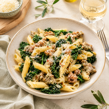 Pasta con Salsiccia e Cavolo Nero