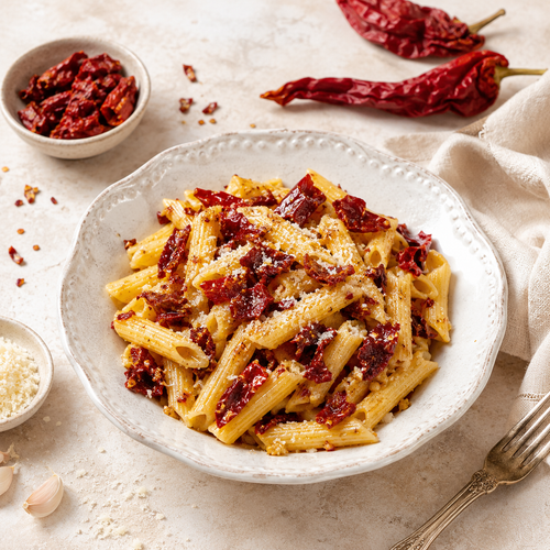 Pasta con i Peperoni Cruschi