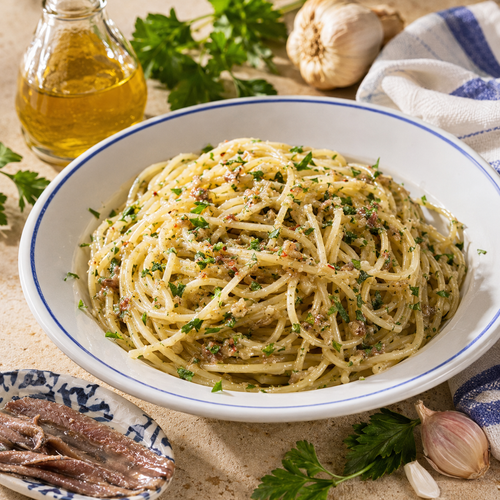 Spaghetti con la Colatura di Alici