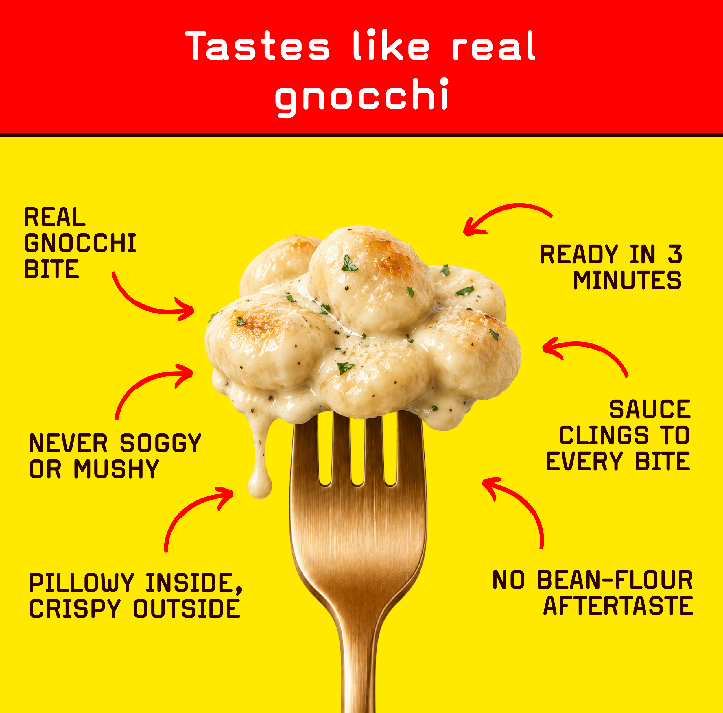Gnocchi keto taste texture expectation 2