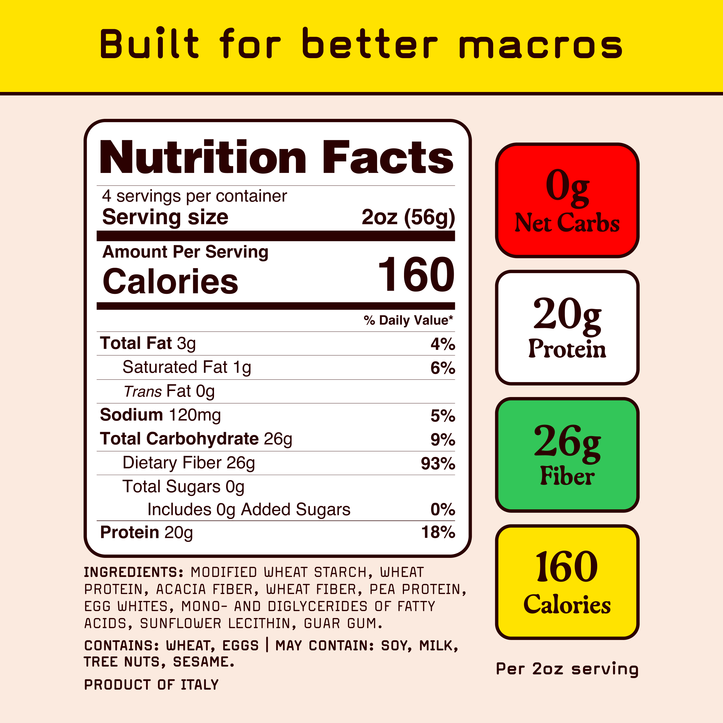 No carb spaghetti amazon image 2 macros nutrition facts